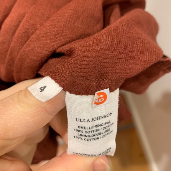 Ulla Johnson Alethea Henna long sleeve red dress size 4. Worn once - Picture 5 of 8